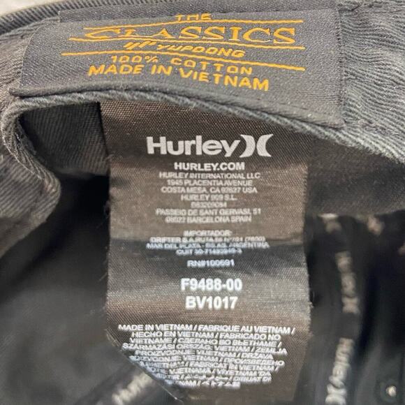 HURLEY Ball Cap Lot of 2 Men's Black Sz OS Streetwear Sporty Casualwear Athletic - Picture 6 of 10